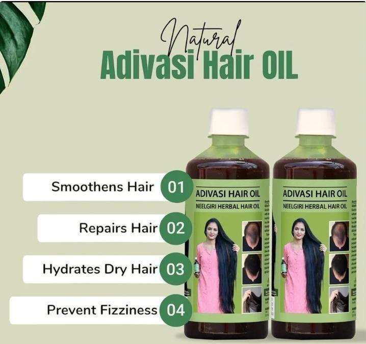 🍃ORIGINAL ADIVASI HERBAL HAIR OIL 💥 BUY 1 GET 1 FREE 💥